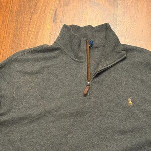 Polo Ralph Lauren Gray 1/4 Zip Pullover Men’s Size XXL
